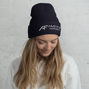 AF² White Stitched Beanie - Shop Amani