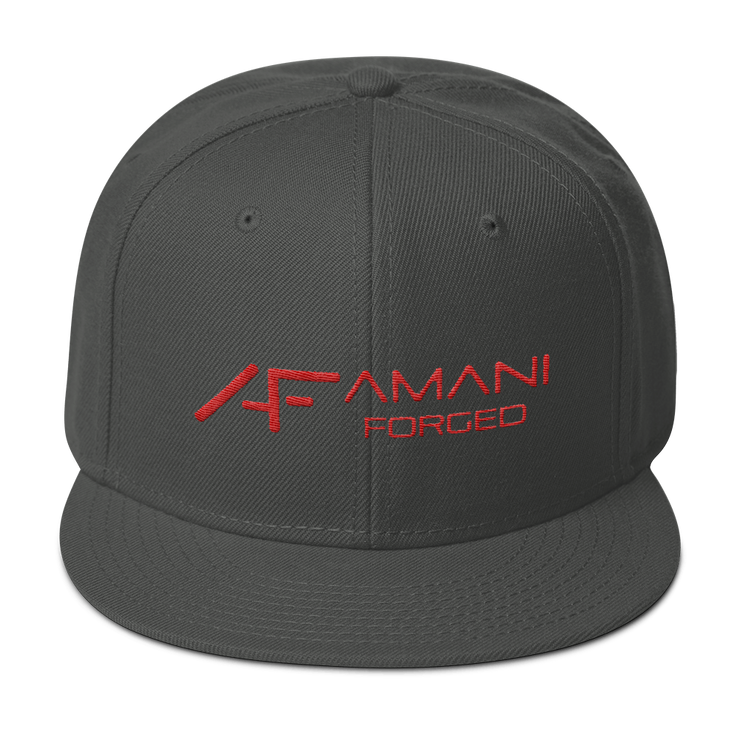 AF² Red Stitched Snapback - Shop Amani