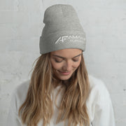 AF² White Stitched Beanie - Shop Amani